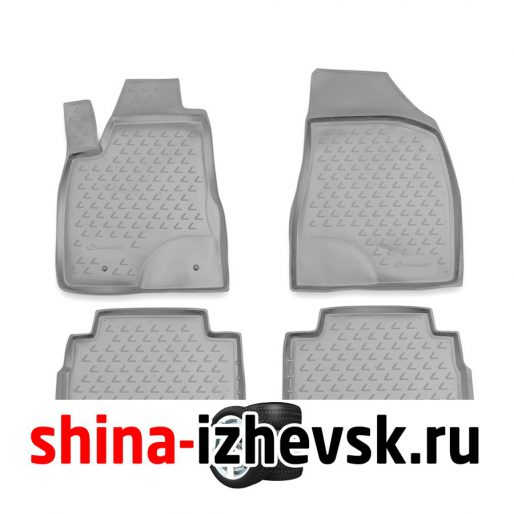 Коврик Autofamily коврик в салон полиуретановый серый для LEXUS RX350 2003-2009, 4 шт. , серый) в Ижевске